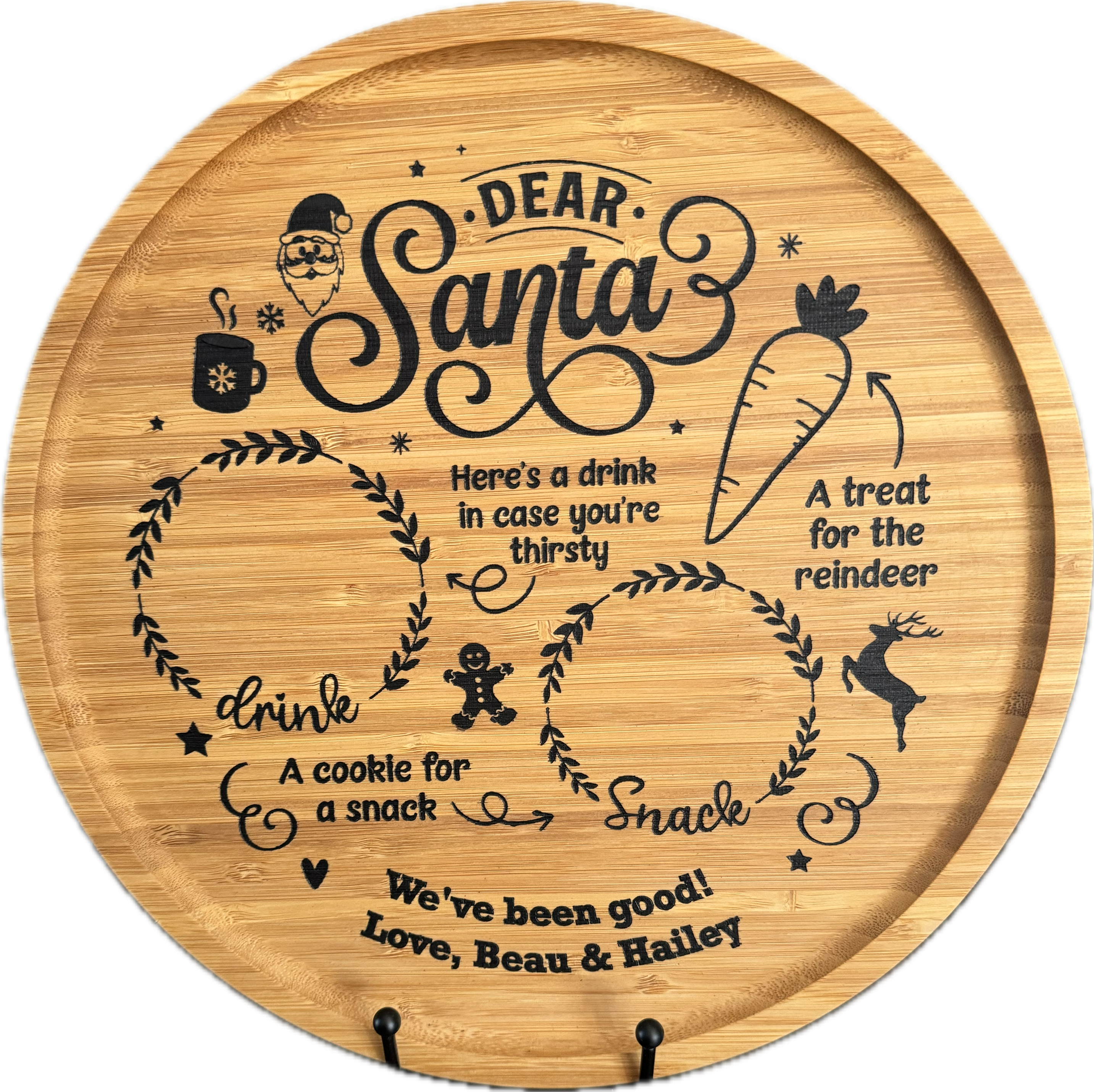 The Engraving Studio Dear Santa Tray